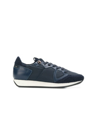 Sneakers basse blu scuro di Philippe Model