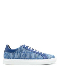 Sneakers basse blu di Moschino