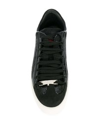 Sneakers basse con paillettes nere di Dsquared2