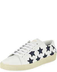 Sneakers basse con stelle bianche