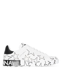 Sneakers basse con stelle bianche di Dolce & Gabbana