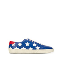Sneakers basse con stelle blu di Saint Laurent