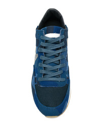 Sneakers basse decorate blu scuro di Philippe Model