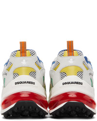 Sneakers basse di gomma bianche di DSQUARED2