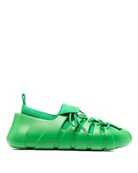 Sneakers basse di gomma verdi di Bottega Veneta