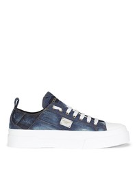 Sneakers basse di jeans blu scuro di Dolce & Gabbana