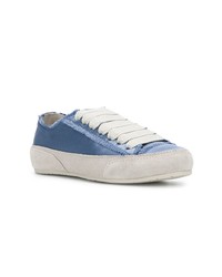 Sneakers basse di raso blu di Pedro Garcia