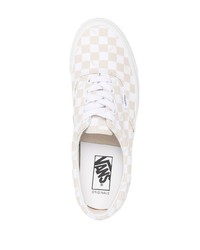 Sneakers basse di tela a quadri beige di Vans
