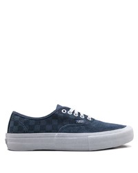 Sneakers basse di tela a quadri blu scuro di Vans