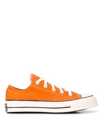 Sneakers basse di tela arancioni di Converse