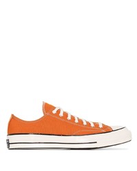 Sneakers basse di tela arancioni di Converse