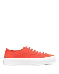 Sneakers basse di tela arancioni di Givenchy