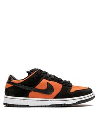 Sneakers basse di tela arancioni di Nike
