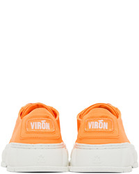 Sneakers basse di tela arancioni di Viron