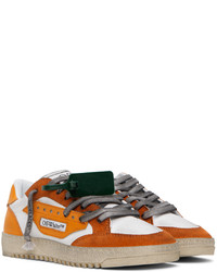 Sneakers basse di tela arancioni di Off-White