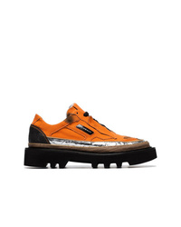 Sneakers basse di tela arancioni di Rombaut