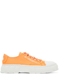 Sneakers basse di tela arancioni di Viron