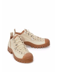 Sneakers basse di tela beige di JW Anderson