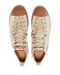 Sneakers basse di tela beige di JW Anderson