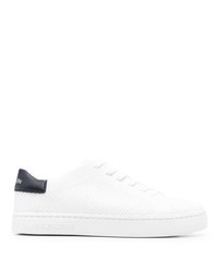 Sneakers basse di tela bianche e nere di Calvin Klein Jeans