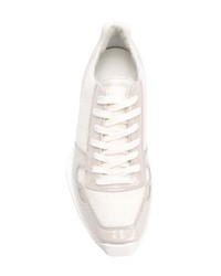 Sneakers basse di tela bianche di Rick Owens