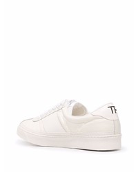 Sneakers basse di tela bianche di Tom Ford