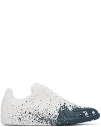 Sneakers basse di tela bianche di Maison Margiela