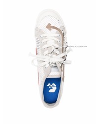 Sneakers basse di tela bianche di Off-White