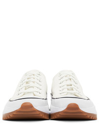 Sneakers basse di tela bianche di Converse