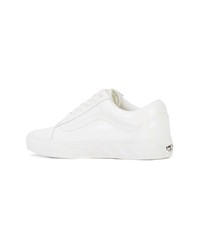 Sneakers basse di tela bianche di Vans