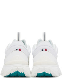 Sneakers basse di tela bianche di Moncler