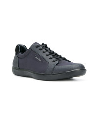 Sneakers basse di tela blu scuro di Calvin Klein 205W39nyc