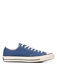 Sneakers basse di tela blu scuro di Converse