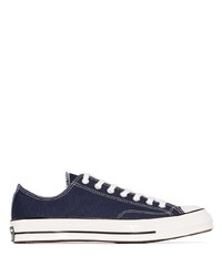 Sneakers basse di tela blu scuro di Converse