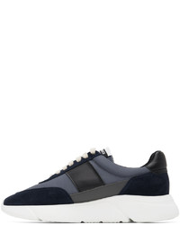 Sneakers basse di tela blu scuro di Axel Arigato