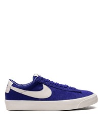 Sneakers basse di tela blu scuro di Nike