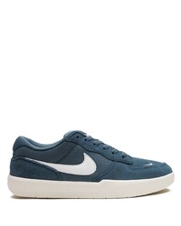Sneakers basse di tela blu scuro di Nike