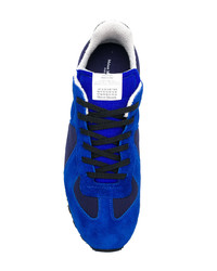 Sneakers basse di tela blu scuro di Maison Margiela