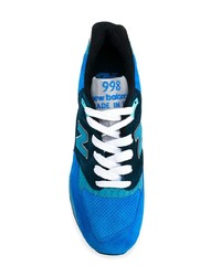 Sneakers basse di tela blu di New Balance