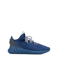Sneakers basse di tela blu di adidas