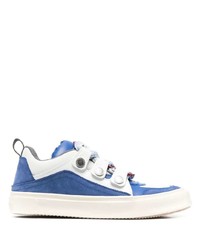 Sneakers basse di tela blu di Marcelo Burlon County of Milan