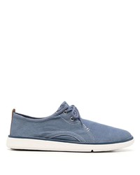 Sneakers basse di tela blu di Timberland