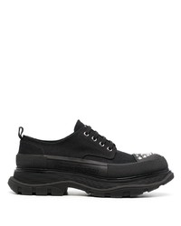 Sneakers basse di tela con borchie nere di Alexander McQueen