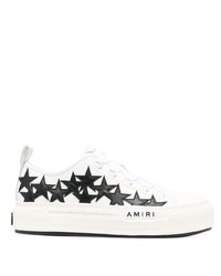 Sneakers basse di tela con stelle bianche di Amiri