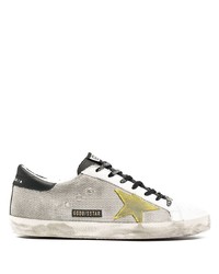 Sneakers basse di tela con stelle bianche di Golden Goose