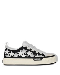Sneakers basse di tela con stelle nere di Amiri