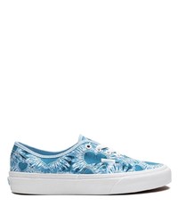 Sneakers basse di tela effetto tie-dye azzurre di Vans