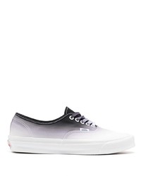 Sneakers basse di tela effetto tie-dye nere e bianche di Vans