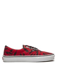 Sneakers basse di tela effetto tie-dye rosse di Vans