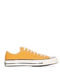 Sneakers basse di tela gialle di Converse